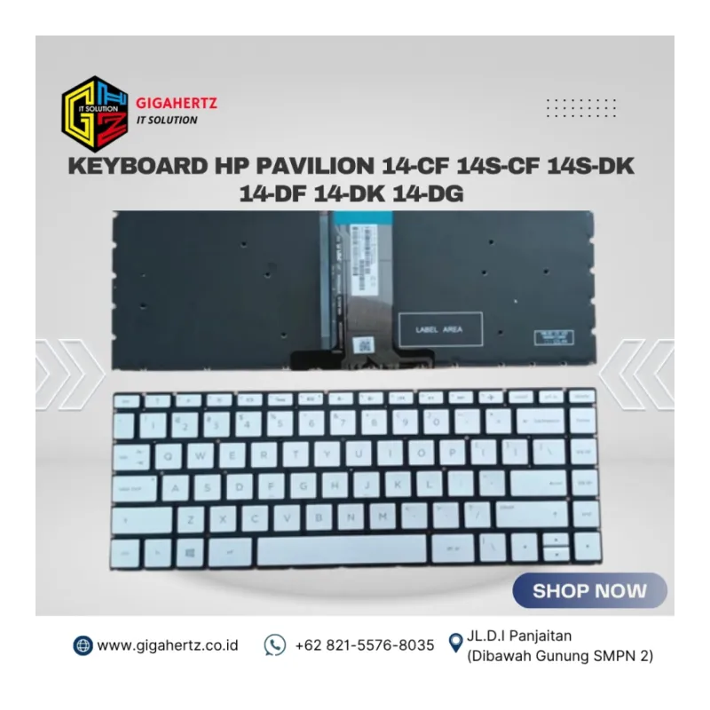 Keyboard HP Pavilion 14-CF 14S-CF 14S-DK 14-DF 14-DK 14-DG