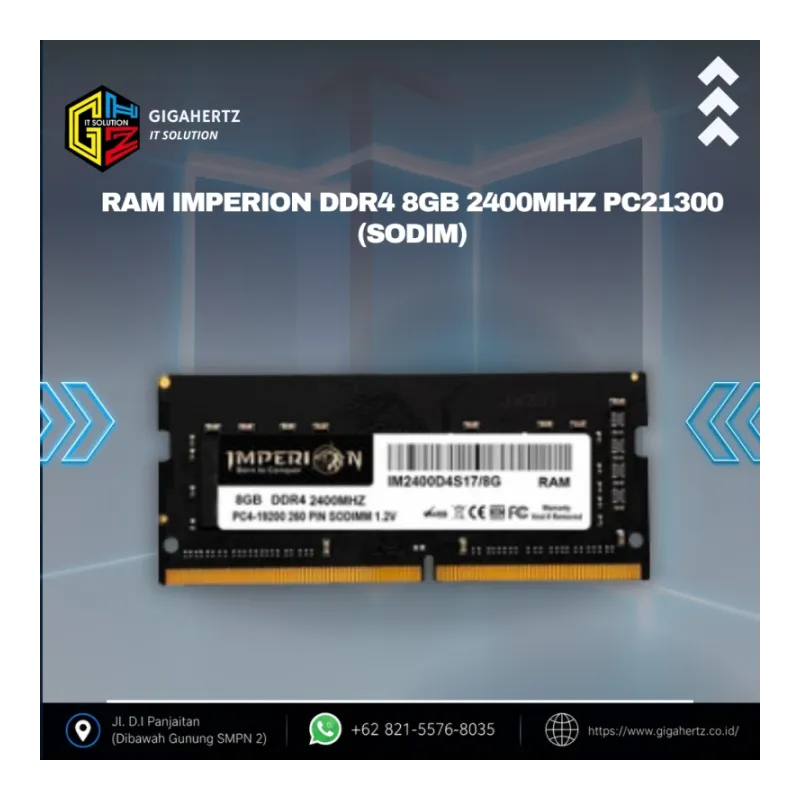 RAM IMPERION DDR4 8GB 2400Mhz PC21300 (sodim)