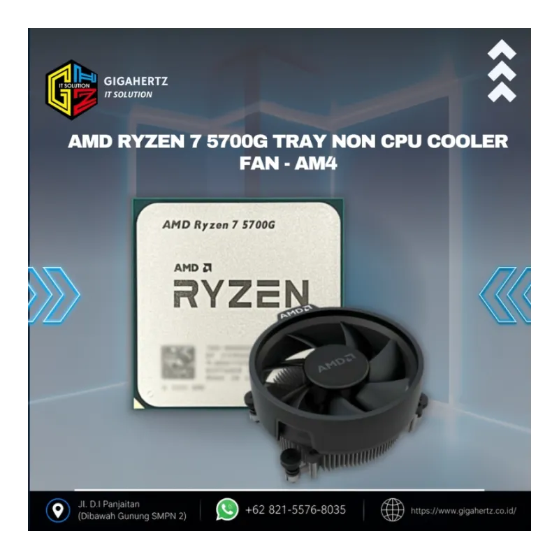 AMD Ryzen 7 5700G TRAY Non CPU Cooler Fan - AM4