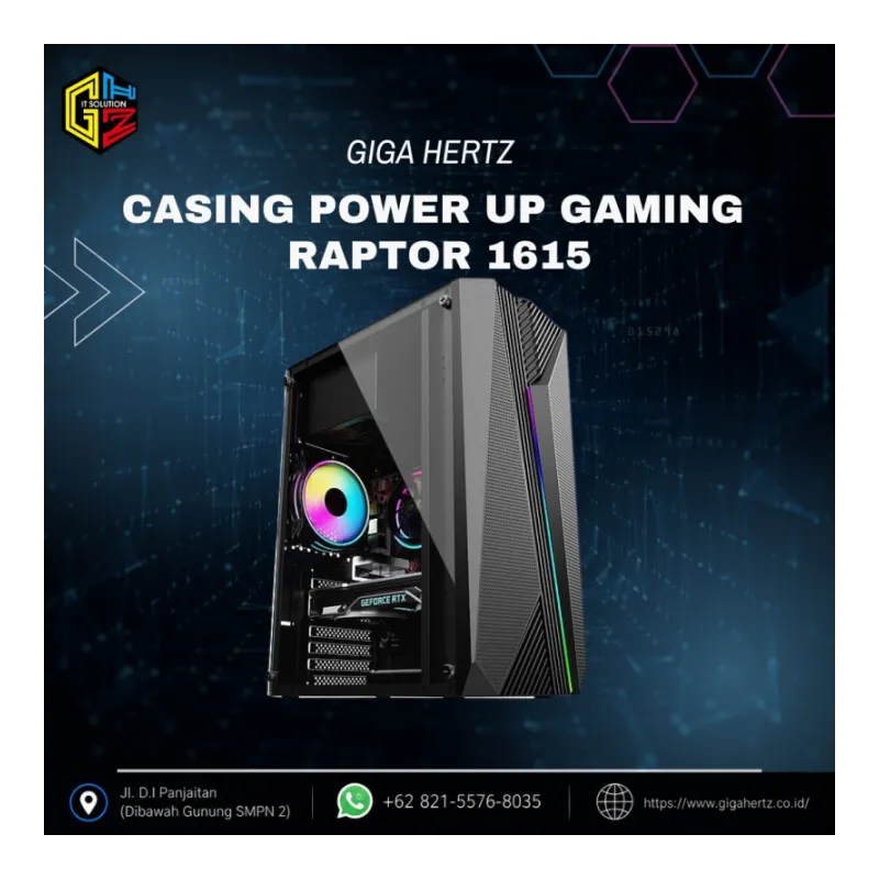 CASING POWER UP GAMING RAPTOR 1615