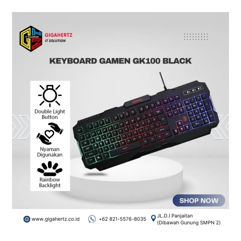 KEYBOARD GAMEN GK100 BLACK
