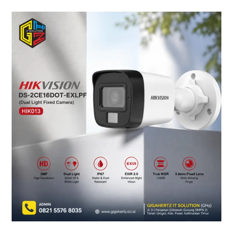 DS-2CE16DOT-EXLPF (Dual Light Fixed Camera)