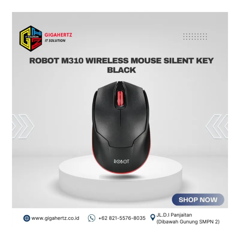ROBOT M310 WIRELESS MOUSE SILENT KEY BLACK