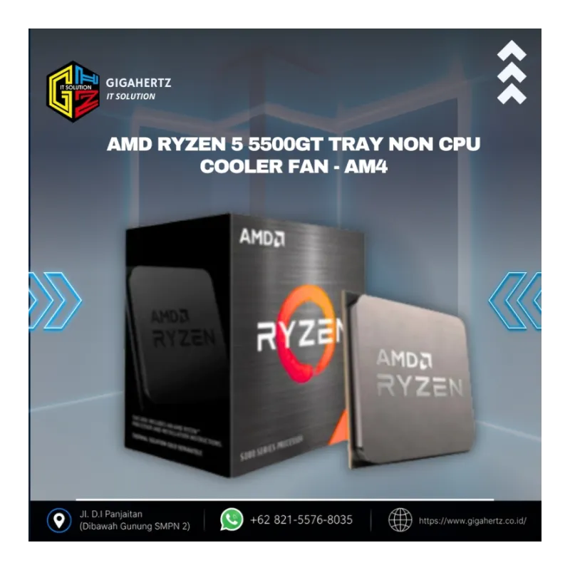 AMD Ryzen 5 5500GT TRAY Non CPU Cooler Fan - AM4