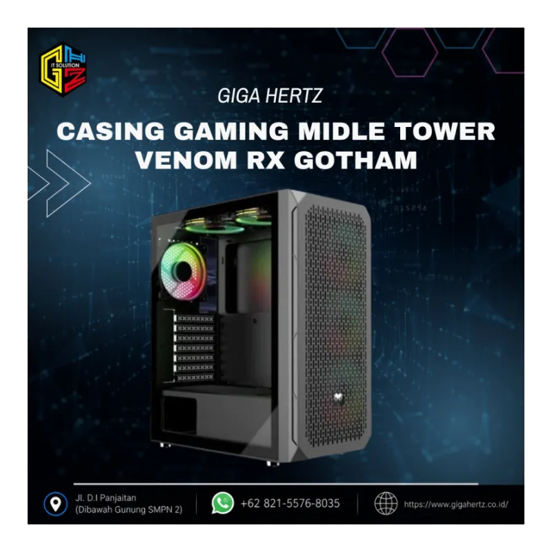 CASING GAMING MIDLE TOWER VENOM RX GOTHAM