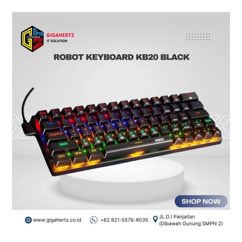 ROBOT KEYBOARD KB20 BLACK