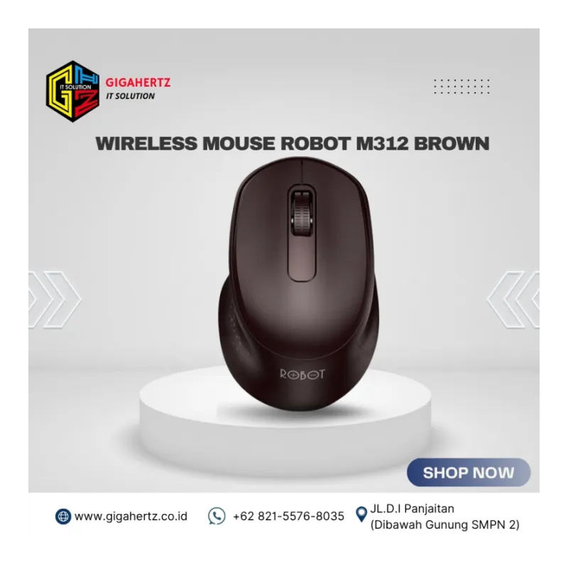 WIRELESS MOUSE ROBOT M312 BROWN