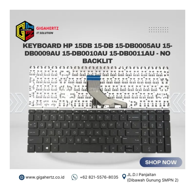 Keyboard HP 15db 15-db 15-db0005au 15-db0009au 15-db0010au 15-db0011au - No Backlit