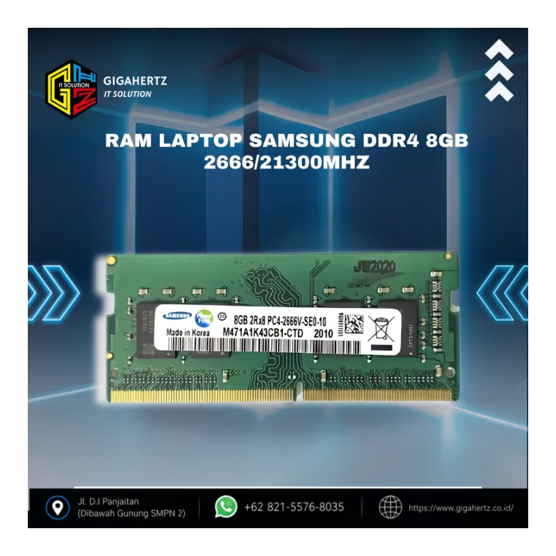 RAM LAPTOP SAMSUNG DDR4 8GB 2666/21300Mhz