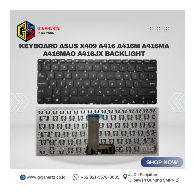 Keyboard Asus X409 A416 A416M A416MA A416MAO A416JX Backlight