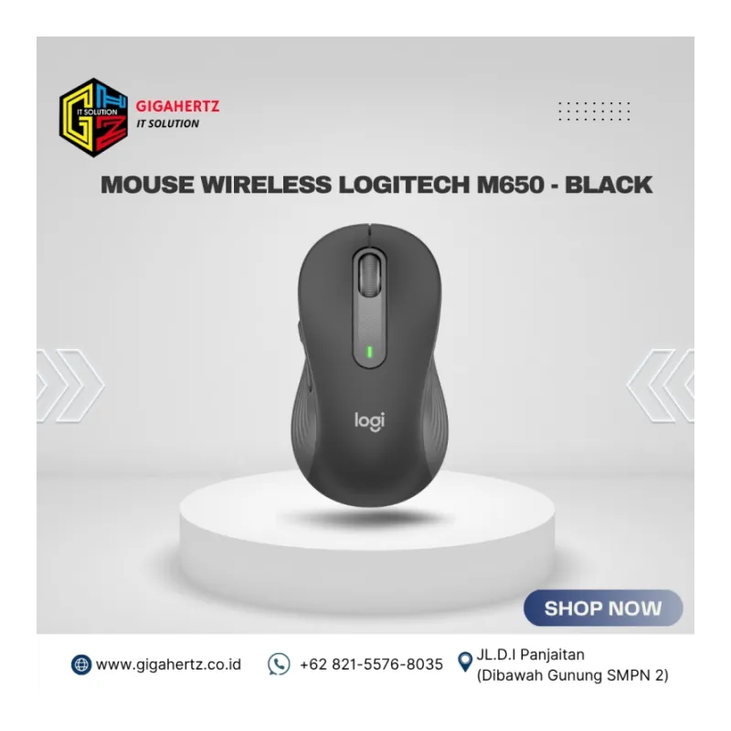 Mouse Wireless Logitech M650 - Black