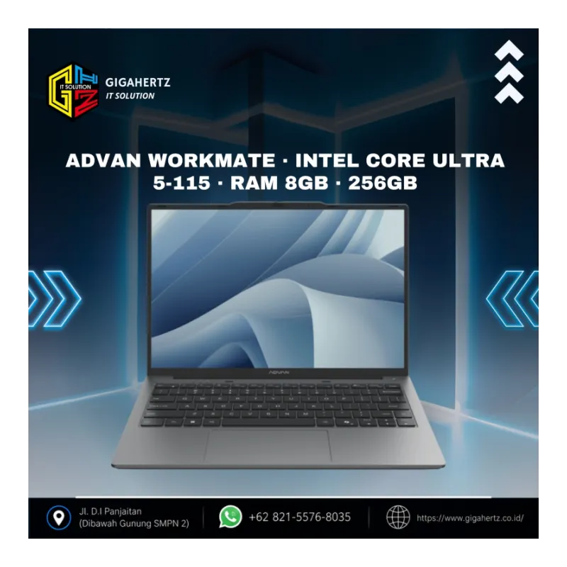 ADVAN Workmate · Intel Core ultra 5-115 · RAM 8GB · 256GB