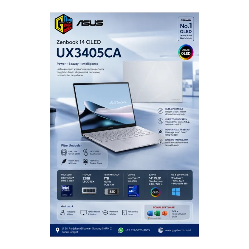 ASUS Zenbook 14 OLED UX3405CA-OLEDS9314TM