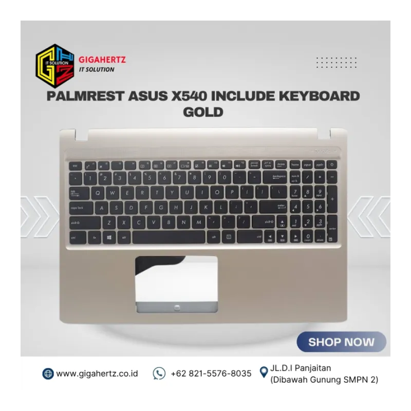 Palmrest ASUS X540 Include Keyboard GOLD