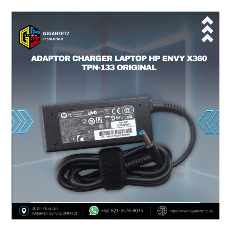Adaptor Charger Laptop HP Envy x360 TPN-133 Original