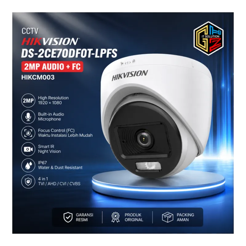 CCTV HIKVISION IN DS-2CE70DF0T-LPFS 2MP audio+FC