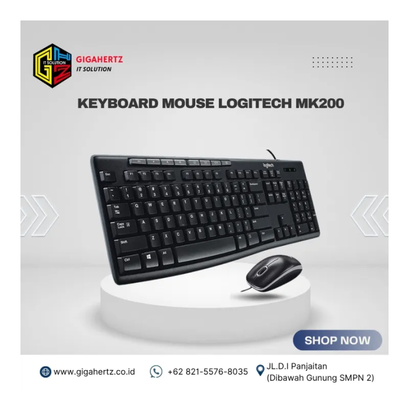 KEYBOARD MOUSE LOGITECH MK200