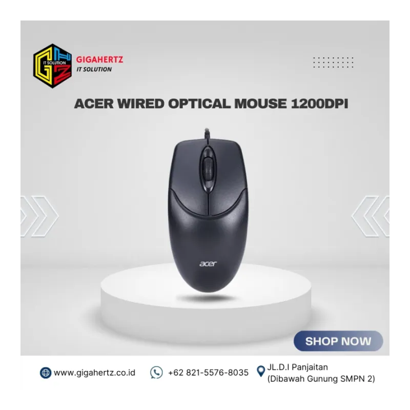 ACER WIRED OPTICAL MOUSE 1200DPI