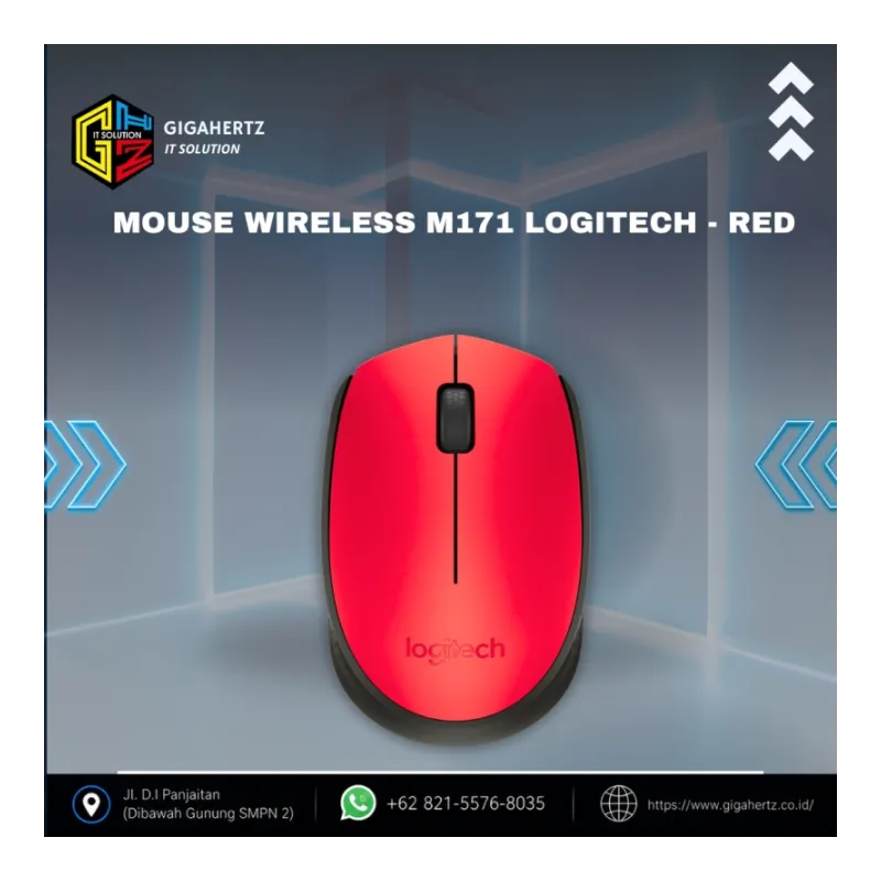MOUSE Wireless M171 Logitech - Red